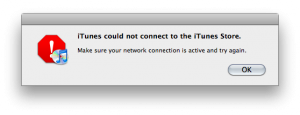 iTunes Error Message